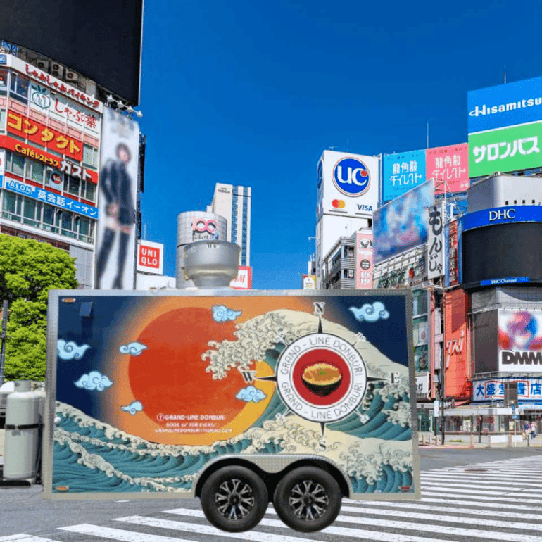 Japanese Food Trailer in Tokyo