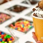 Orange Leaf frozen yogurt trailer